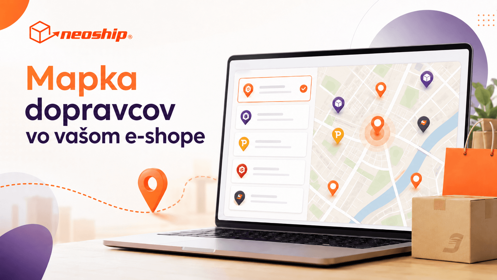 Mapka odberných miest v e-shope: jednoduchší výber doručenia pre zákazníkov aj e-shopy
